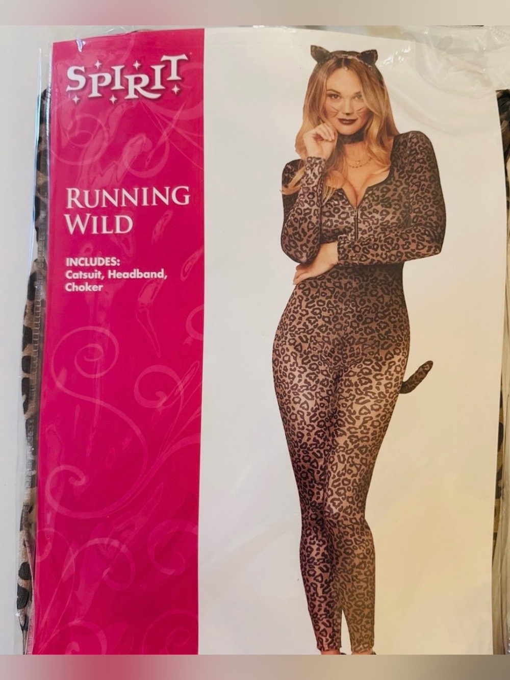 Halloween 🎃 XL Running wild Leopard cat Jumpsuit. Does NOT come with the 🐱 ears